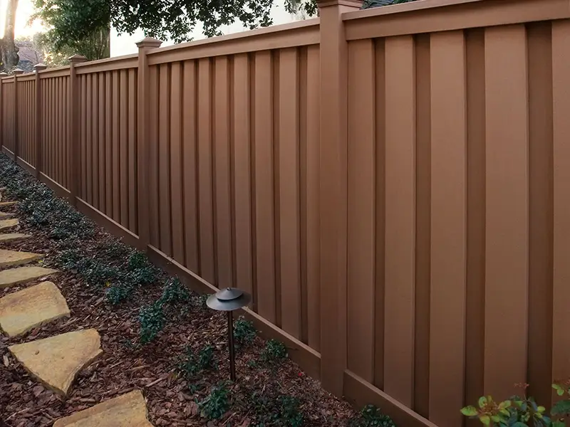 Trex vertical full privacy composite fence in atlanta georgia 01
