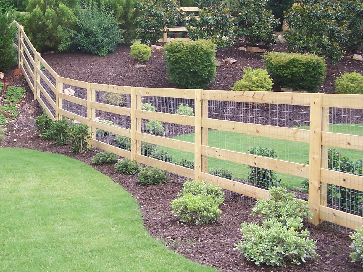 post and rail fence in Georgia