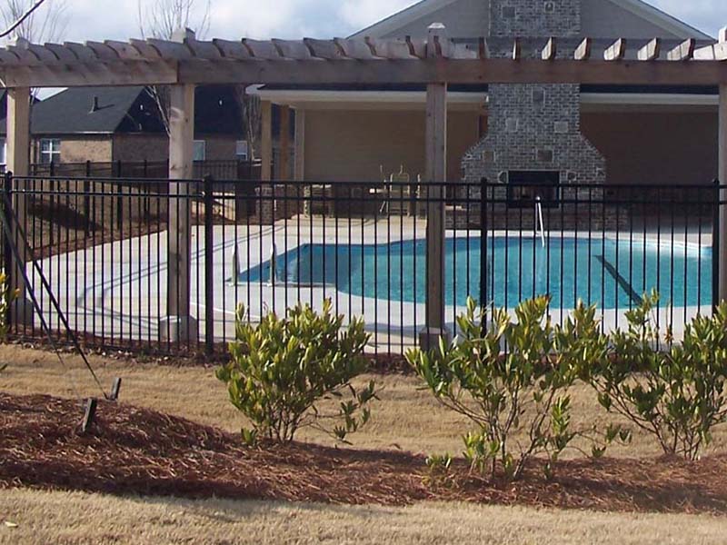 Photo of a pool fence from a Norcross GA fence company