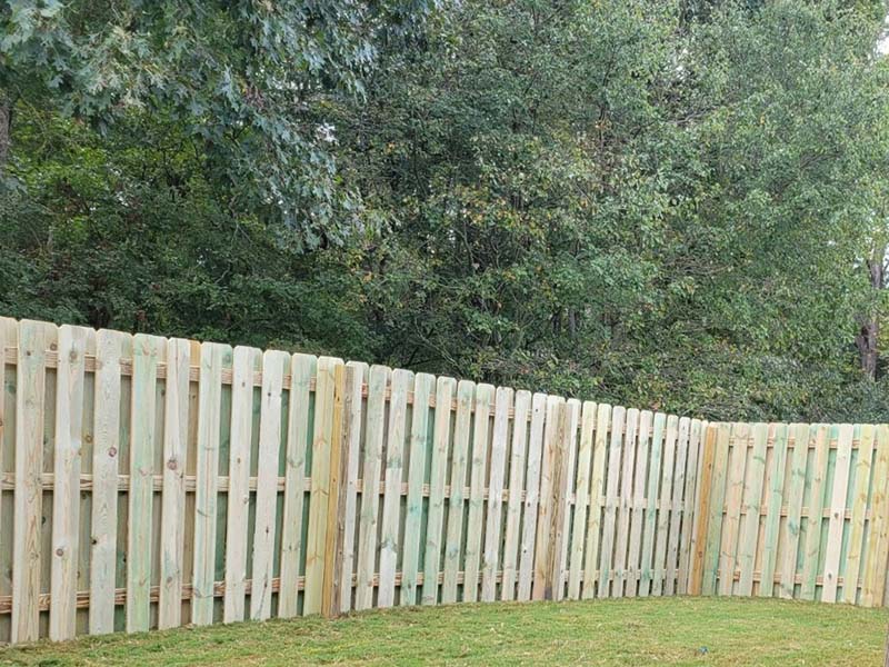 DeKalb County GA Shadowbox style wood fence