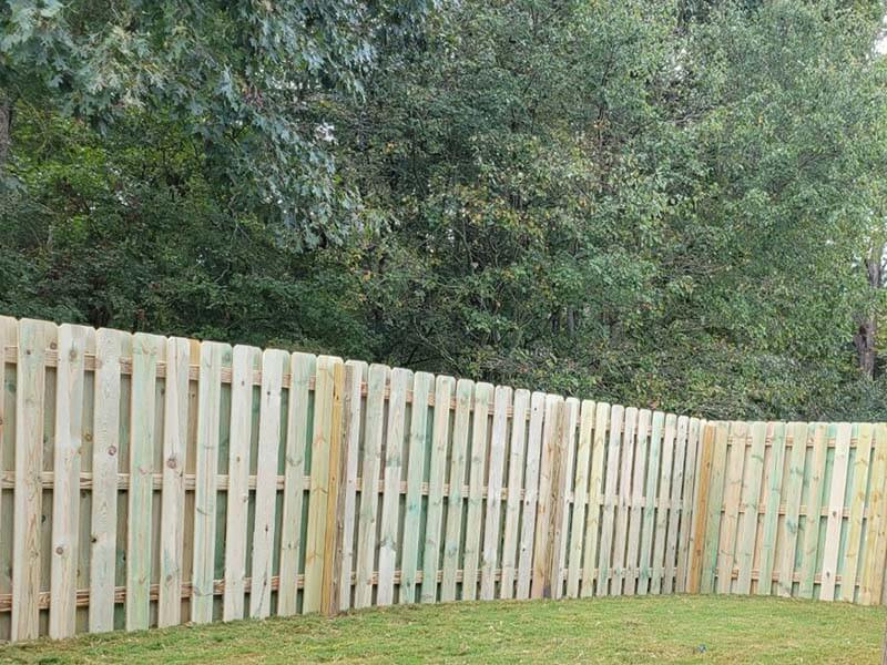 DeKalb County GA Shadowbox style wood fence