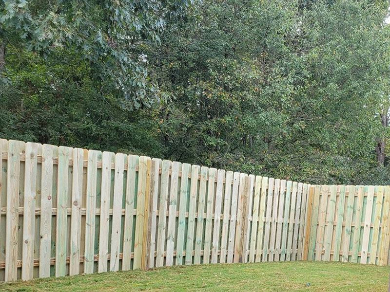 Doraville GA Shadowbox style wood fence