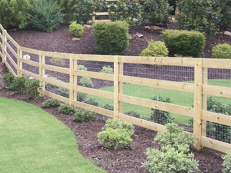 This Town GA Split Rail style wood fence