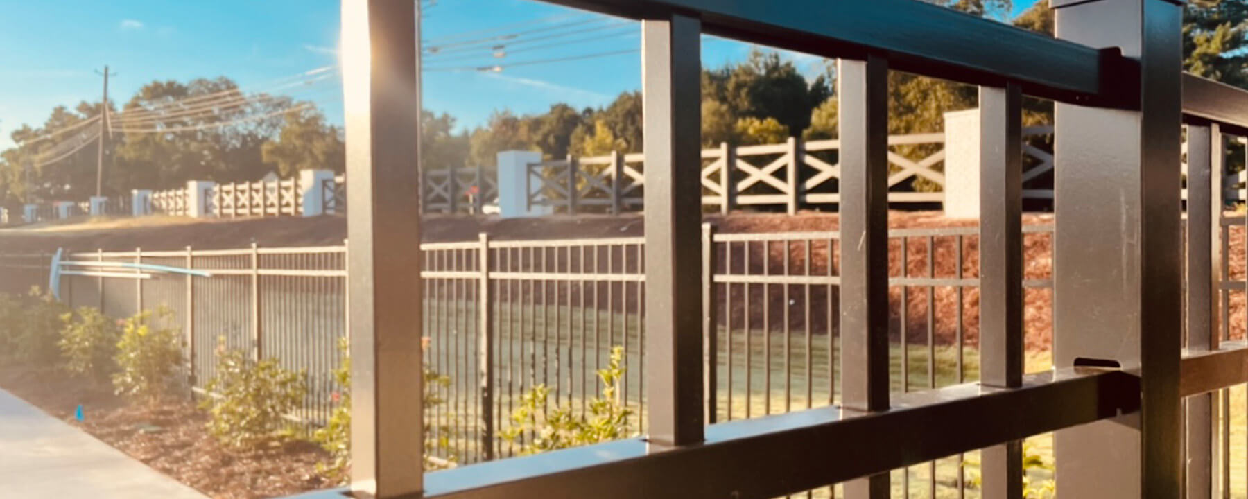 Aluminum fence installed by Accent Fence
