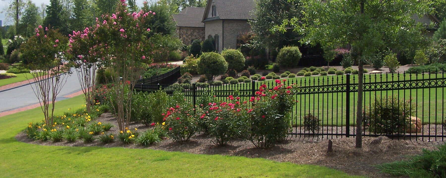 Residential fence installed by Accent Fence